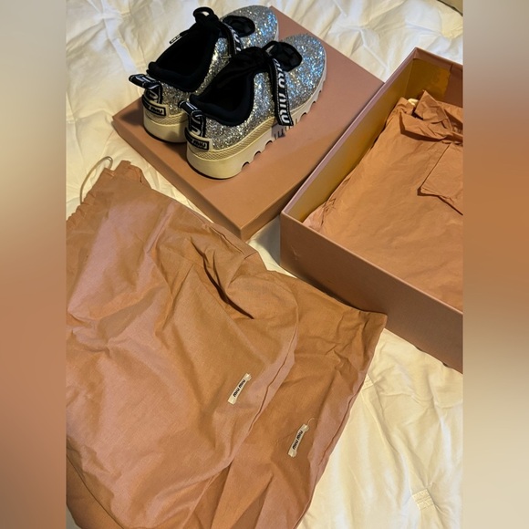 Sparkly miumiu shoes ✨🪩 - Picture 4 of 5